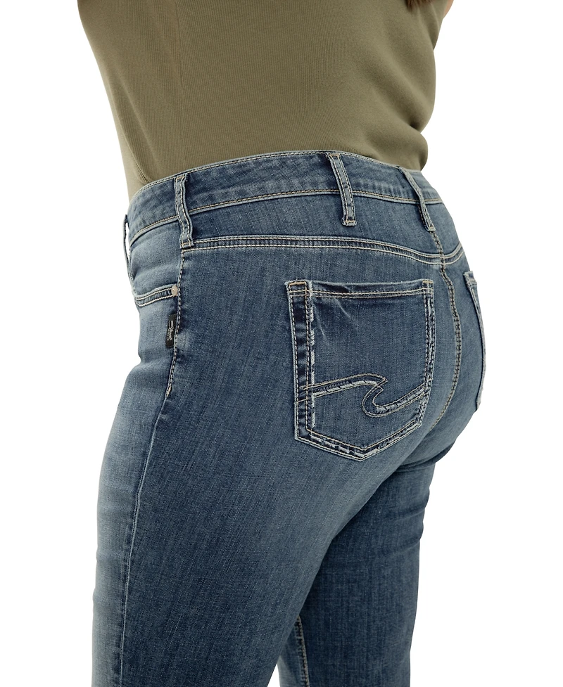 Silver Jeans Co. Plus Elyse Mid-Rise Comfort Fit Capri