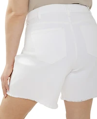 Silver Jeans Co. Plus Suki Curvy Fit Mid-Thigh Shorts