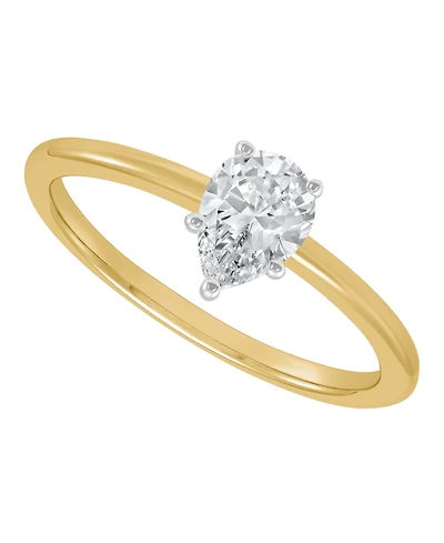Grown With Love Igi Certified Lab Diamond Solitaire Engagement Ring (1/2 ct. t.w.) 14k Yellow Gold (Also White Gold)