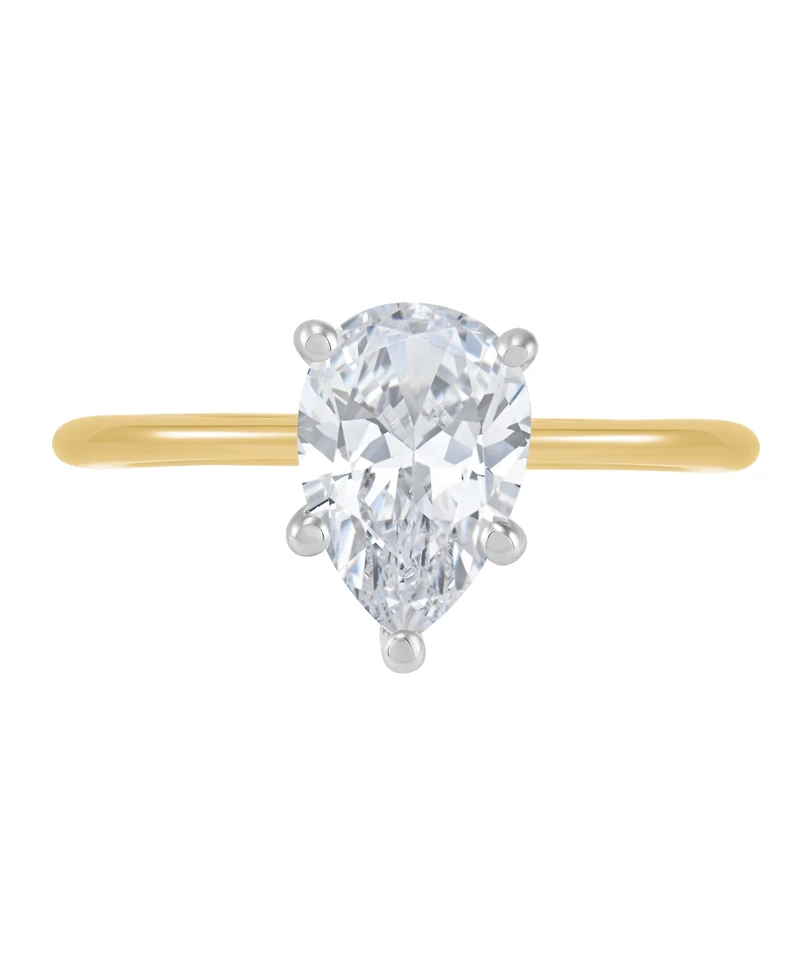 Igi Certified Lab Grown Diamond Solitaire Engagement Ring (1-1/2 ct. t.w.) 14k White Gold or Two Tone