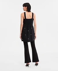 I.n.c. International Concepts Women's Sleeveless Embellished V-Neck Mini Dress, Macy's Exclusive