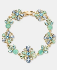 Marchesa Crystal Cluster Flower Flex Bracelet