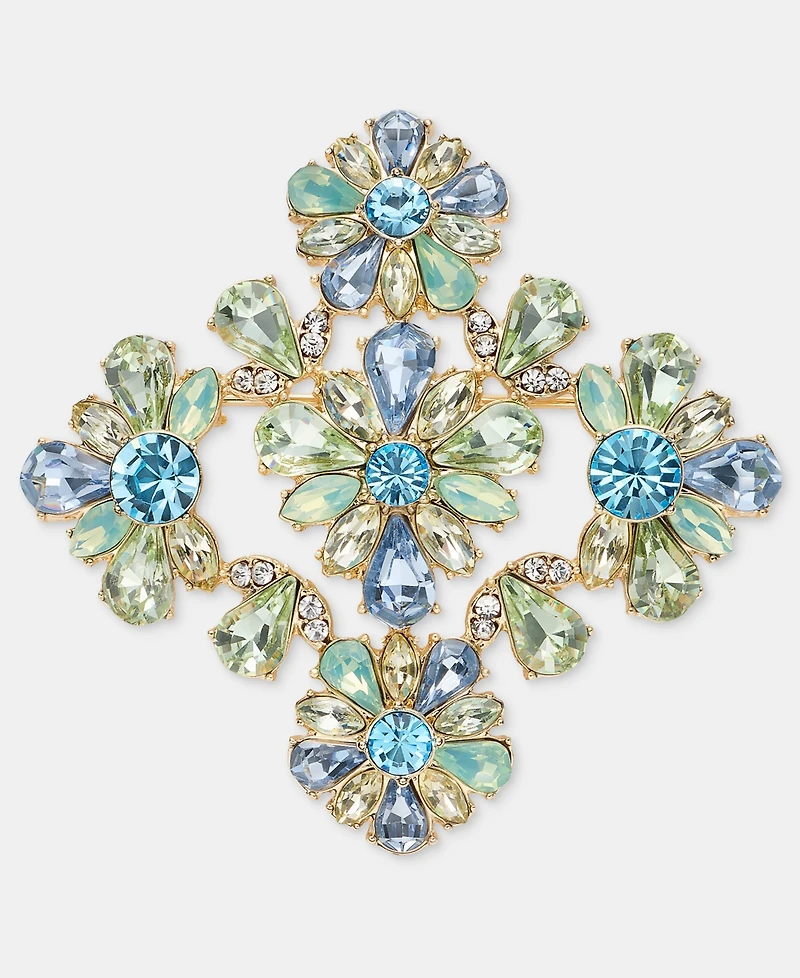 Marchesa Crystal Cluster Flower Pin