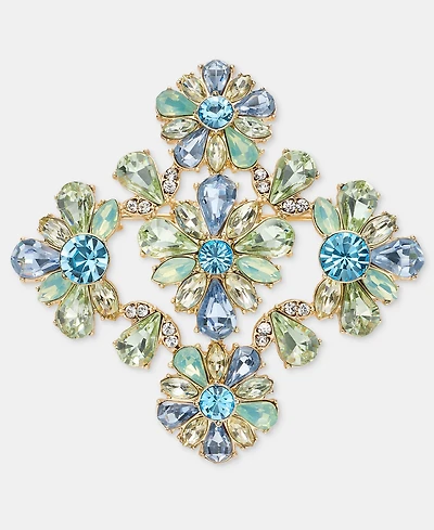 Marchesa Crystal Cluster Flower Pin