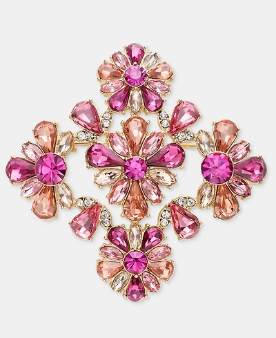 Marchesa Crystal Cluster Flower Pin