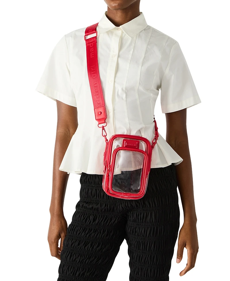 Madden Girl Willowv Clear Mini Cellphone Crossbody Bag