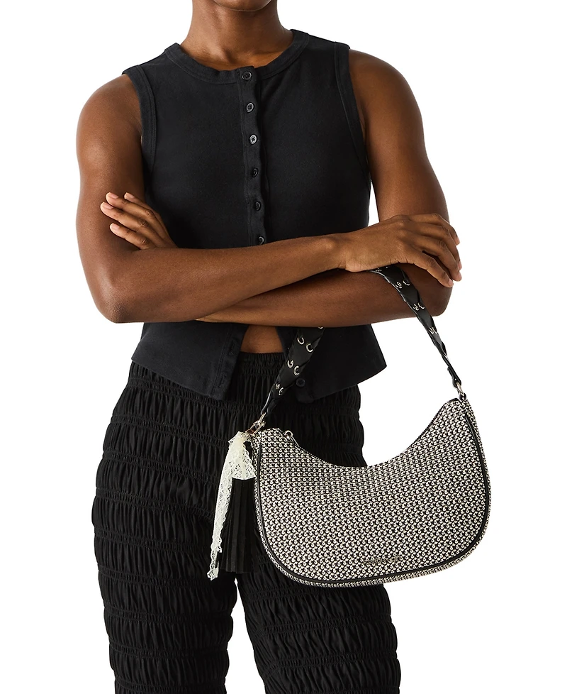 Madden Girl Honey Zipper Bowler Bag