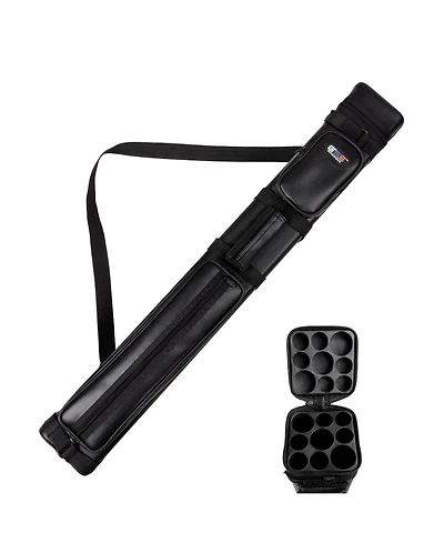 Gse Games & Sports Expert 3x6 Square Hard Pool Cue Case, Billiard Stick Carrying Case for 3 Sticks, Cases