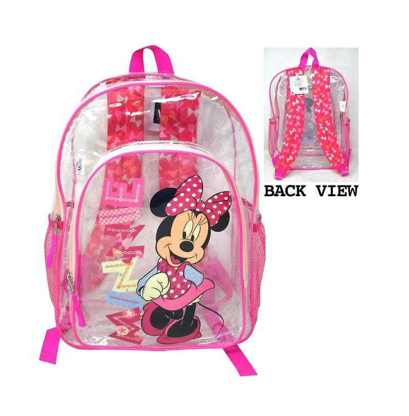 Disney Minnie Mouse Transparent, Clear backpack for ages 3