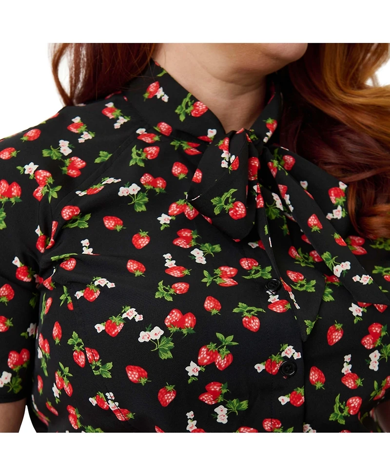 Unique Vintage Women's Plus Chita Blouse