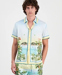 Guess Men's Charm Sunset Riviera Button-Up Shirt