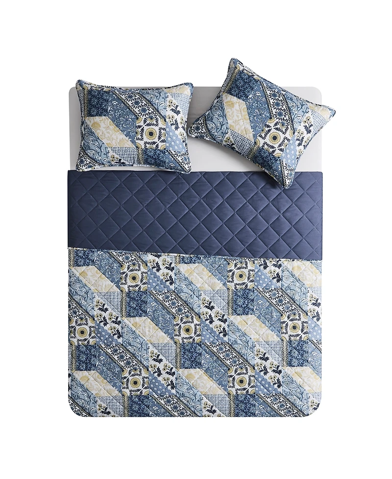 Vcny Home Joel Patchwork 3-Pc. Quilt Set