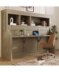 Streamdale Furniture Twin Over Full Metal Bunk Bed with Ladder & Safety Rail