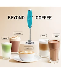 Double Whisk Milk Frother With Stand