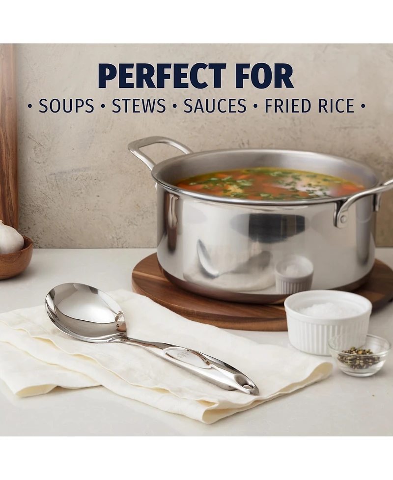 Stainless Steel Multi-Purpose Serving Spoon with Comfort Handle