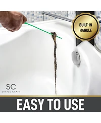 20-Inch Plumbing Snake Drain Clog Remover - 5 Pack