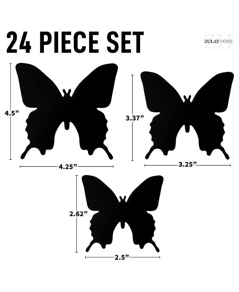 3D Removable Butterfly Wall Decor with 3 Wing Designs