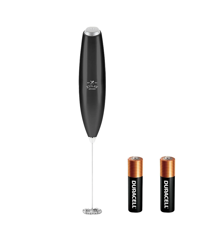 Zulay Kitchen Milk Frother Wand Drink Mixer with Aa Duracell Batteries