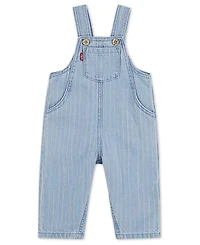 Levi's Baby Girls' Rainbow Striped Denim Overalls