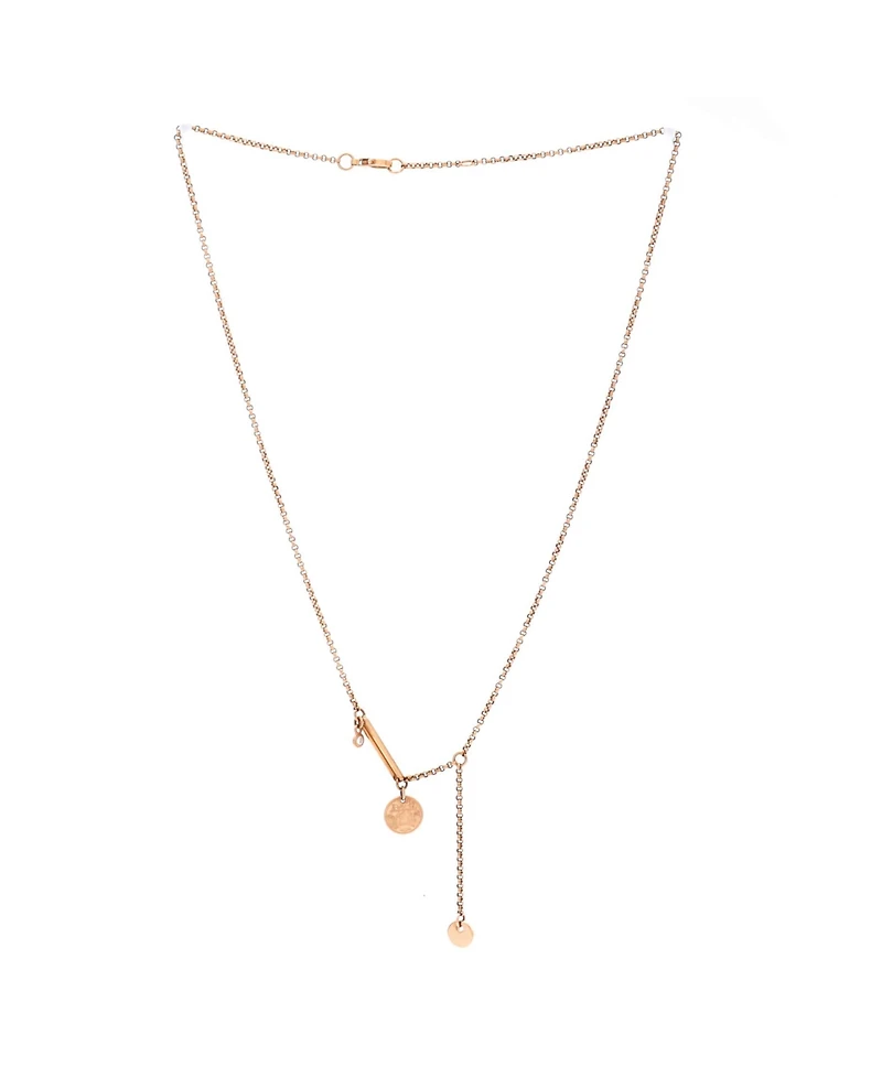 Pre-Owned HERMES Ex-Libris Pendant Necklace