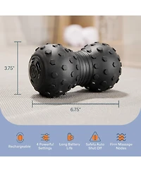 LifePro Vibrating Massage Ball - 4-Speed Peanut Massager for Deep Tissue Therapy, Mobility & Muscle Recovery