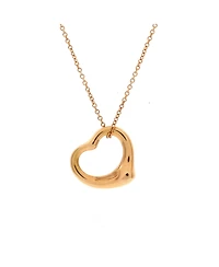 Pre-Owned Tiffany & Co Elsa Peretti Open Heart Pendant Necklace