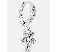 Givenchy Crystal Flower Double Drop Earrings