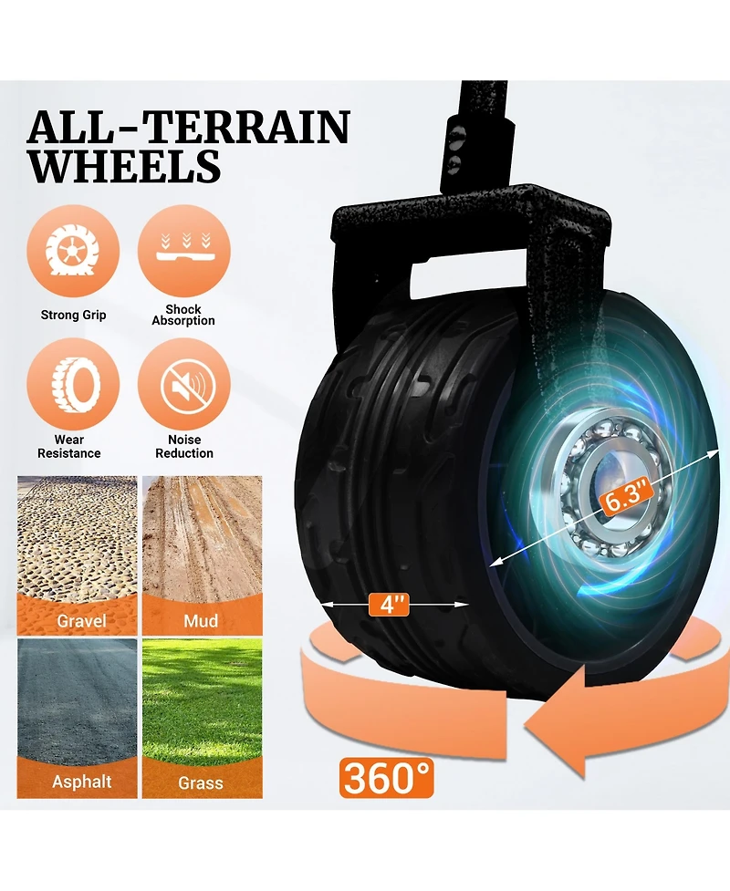 Rainsken Convertible Folding Heavy Duty Wagon Cart