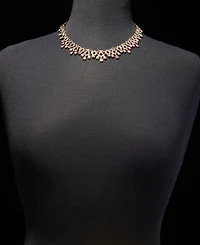 Givenchy Crystal Cluster Statement Necklace, 16" + 3" extender