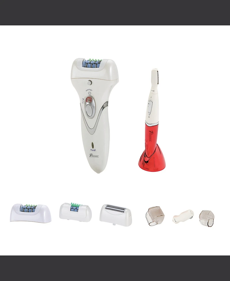 Pursonic Rechargeable Epilator & Bikini Personal Groomer Trimmer – All-in-One Hair Removal System