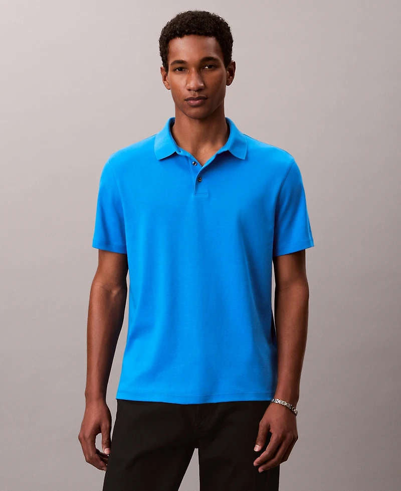 Calvin Klein Men's Short Sleeve Supima Cotton Polo Shirt