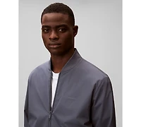 Calvin Klein Men's Birdseye Round Collar Bomber Jacket