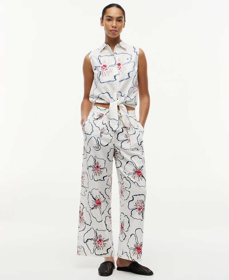 Tommy Hilfiger Women's Wide-Leg Pull-On Pants