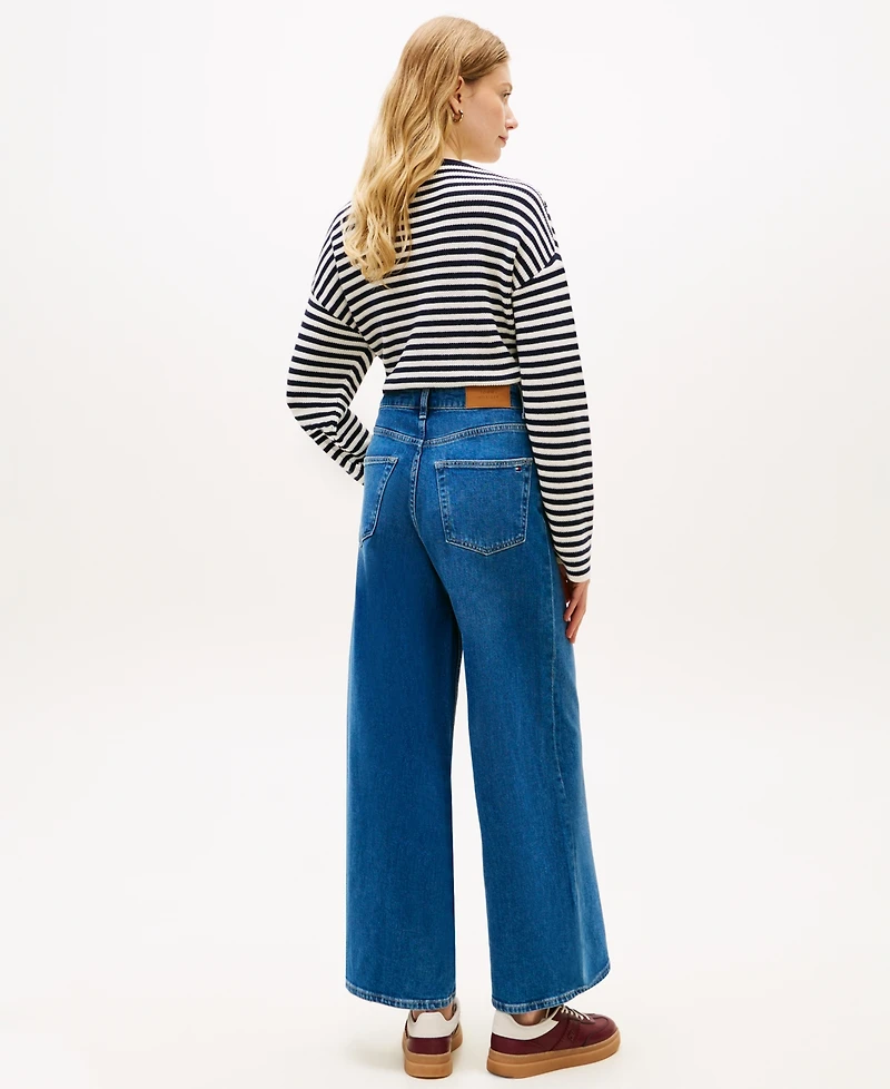 Tommy Hilfiger Women's Wide-Leg High-Rise Jeans
