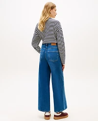 Tommy Hilfiger Women's Wide-Leg High-Rise Jeans