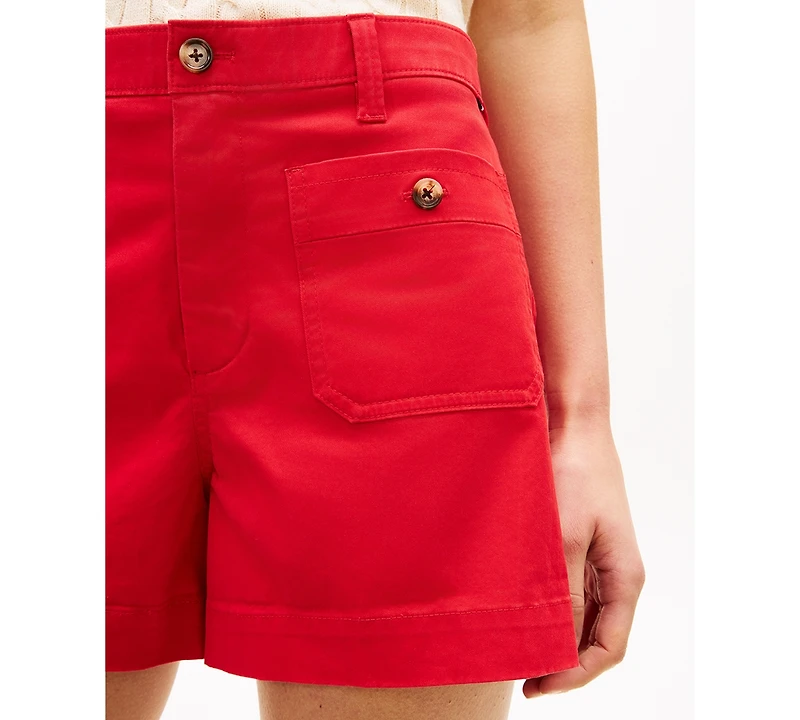 Tommy Hilfiger Women's Twill Patch Pocket Shorts