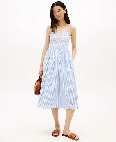 Tommy Hilfiger Women's Sleeveless Smocked Dress