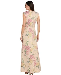 R & M Richards Women's Lace Sweetheart Neck Gown