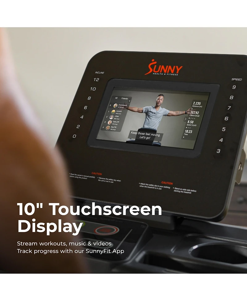 Sunny Health & Fitness Ultra T10 Smart Treadmill