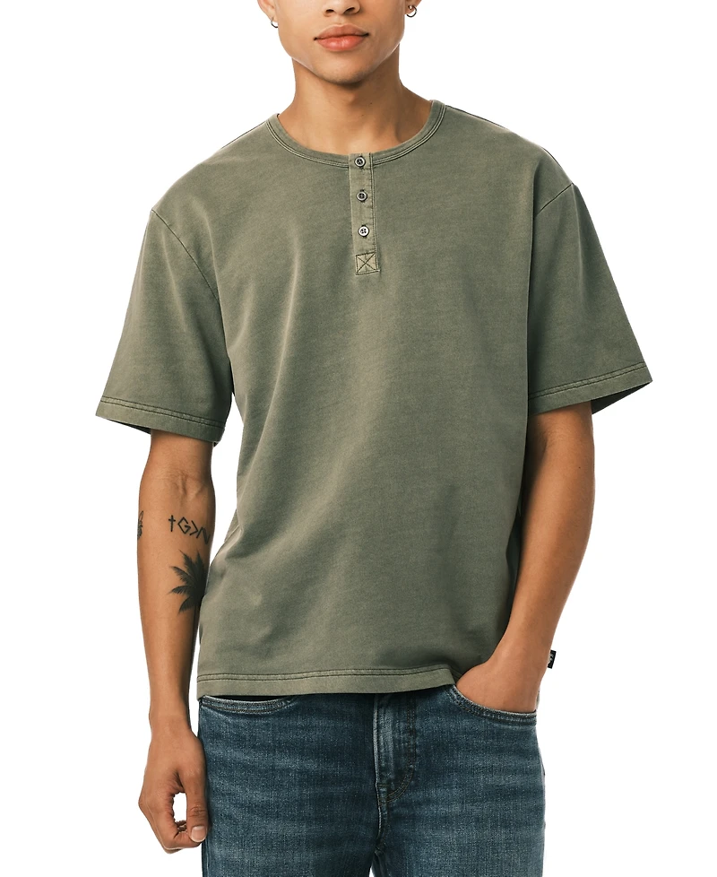 Buffalo David Bitton Men's Short-Sleeve Henley T-Shirt