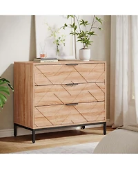 Tribesigns 31" Wide Night Stand with Metal Legs