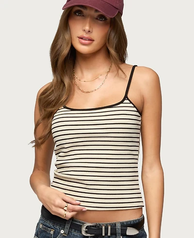 Women's Gretta Striped Ribbed Tank Top