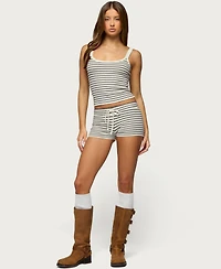 Edikted Women's Lillian Striped Knit Tank Top