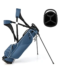 Mecale Golf Stand Cart Bag with 4-Way Divider, Organizer Pockets, Carry Strap