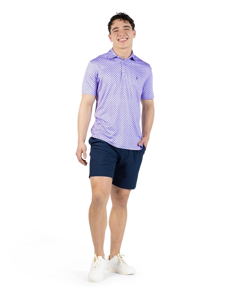 TailorByrd Men's Byrds Printed Performance PoloShirts