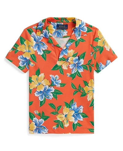 Polo Ralph Lauren Boys 2-7 Floral-Print Cotton Jersey Shirt