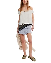 Free People Women's Sakura Rolled Leg Cargo Shorts