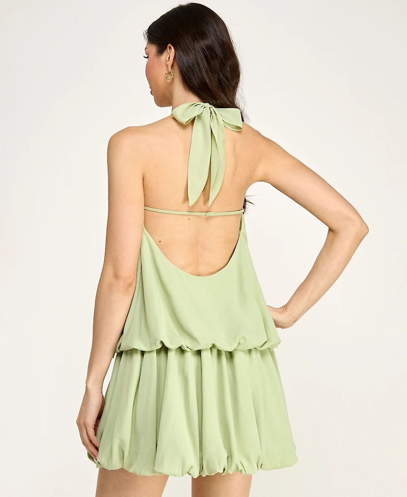 Seni & Cade Women's Halter Bubble Skirt Dress