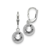 Curata Jewelry Silver Ball Drop Earrings 925 Sterling Silver