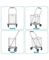 Rainsken Foldable Heavy Duty Shopping Cart